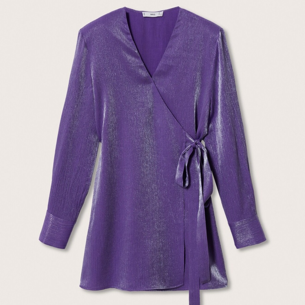 Mango Purple Wrap Top